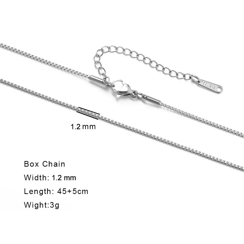 EUEAVAN 1pc Stainless Steel Chain Necklace for Women Basic Gold Color Paperclip Link Cuban Twisted Snake Chain Fashion Jewelry