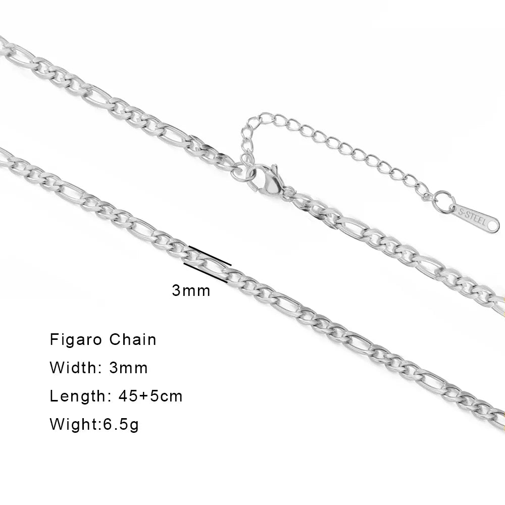 EUEAVAN 1pc Stainless Steel Chain Necklace for Women Basic Gold Color Paperclip Link Cuban Twisted Snake Chain Fashion Jewelry