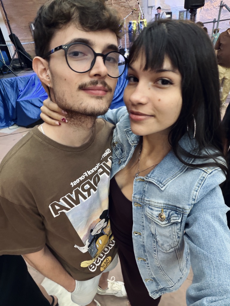 Selfie de Sharit y Daniel juntos